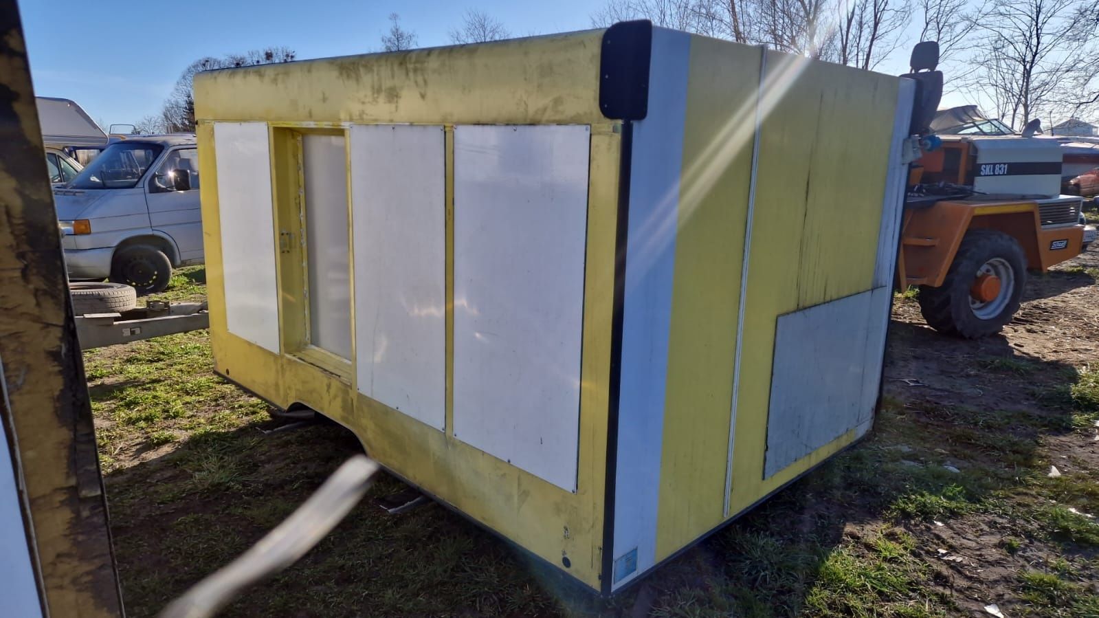 Kurnik kontener zabudowa kurnik izolowana ścianka 10cm 2.9m x 2.3m