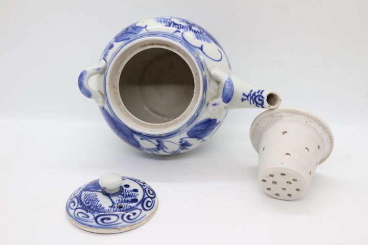 Bule Porcelana Chinesa Dinastia Qing Daoguang XIX