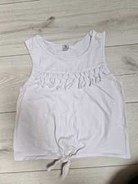 Biały t-shirt top TU r 140 - 146