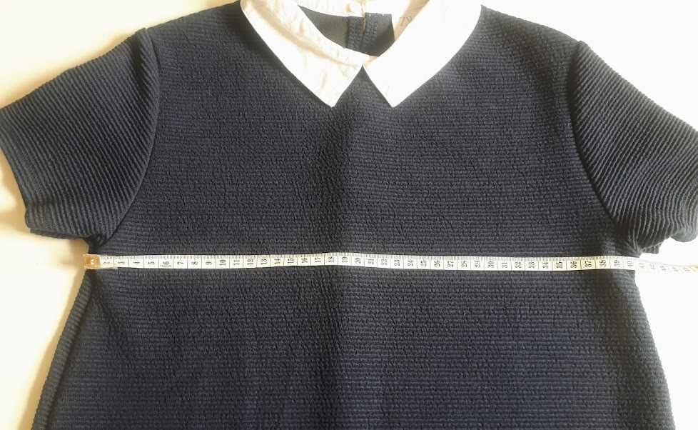 Vestido Zara 11-12 anos azul com gola
