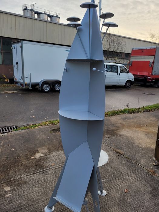 UNIKATOWY REGAŁ / WIESZAK Metalowy – Space Age / Design Rakieta