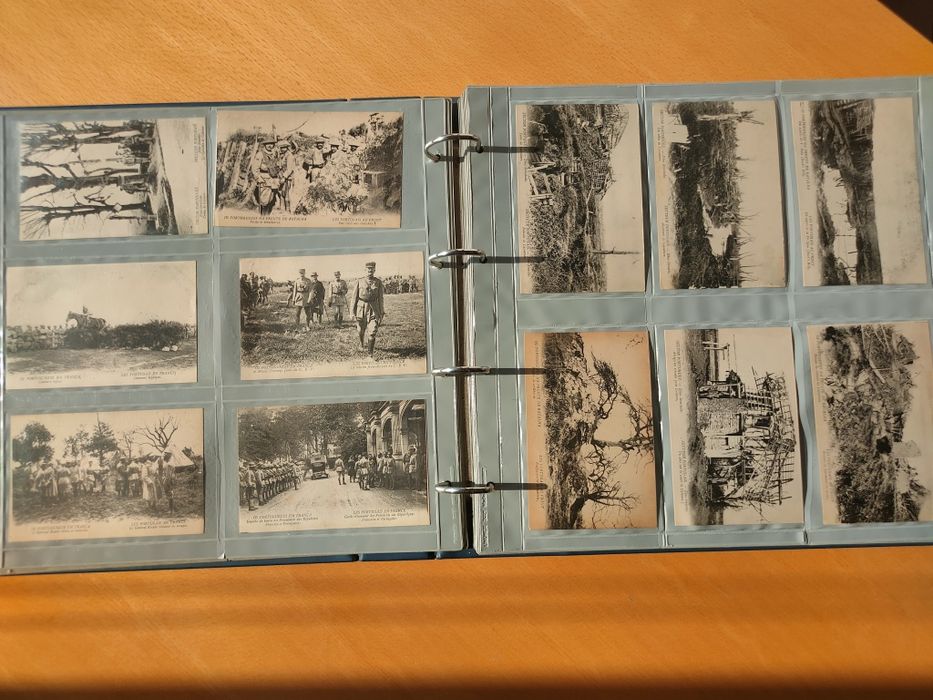Álbum de postais militares da Primeira Guerra Mundial CEP.