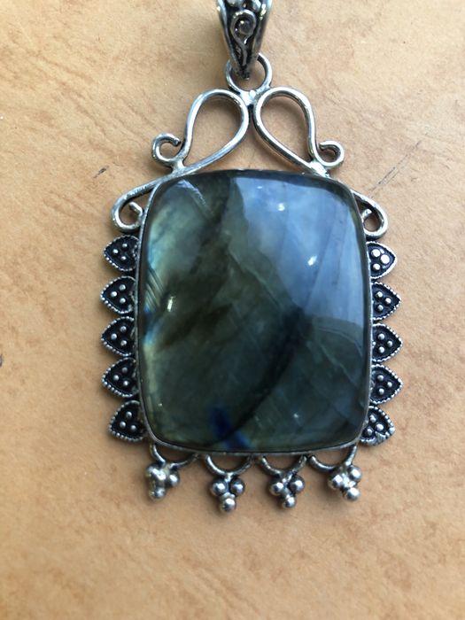 Серебро.Лабрадор.Ларимар.
