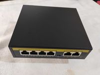 Коммутатор  POE, 4+2 порта, 100 Мбит/с,  POE для IP-камеры