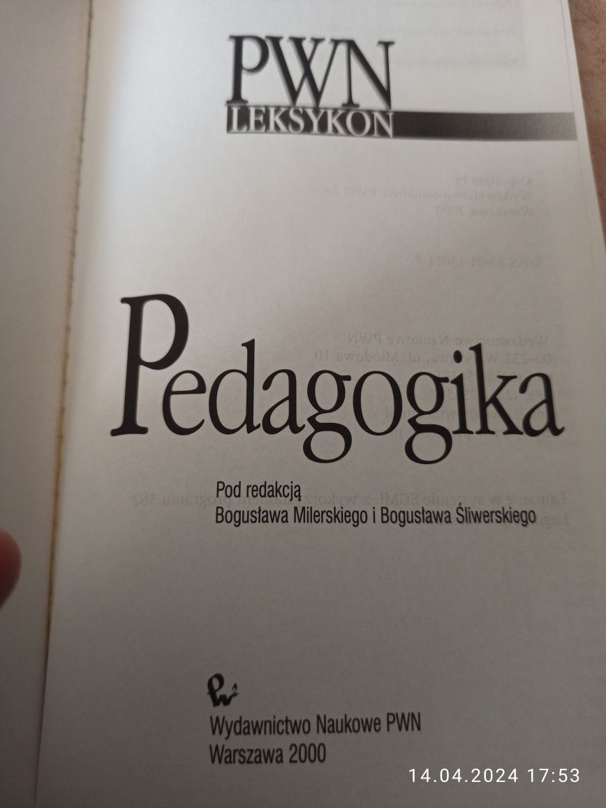 Pedagogika - leksykon PWN