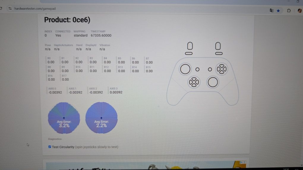 Kontroler Pad PS5 custom, mini edge full klik hall efect FPS