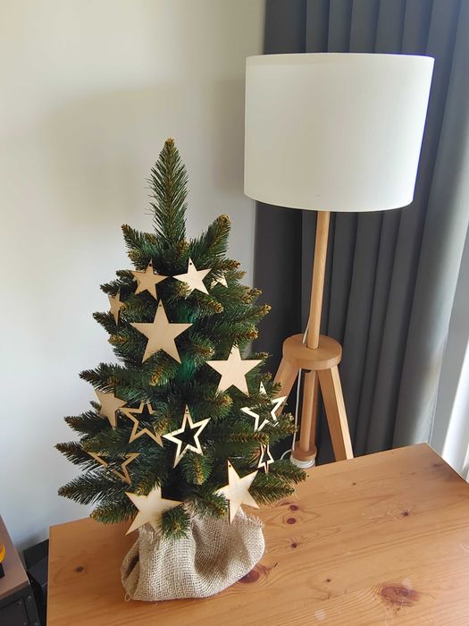 Choinka sztuczna świerk syberyjski/naturalny premium 60 cm juta