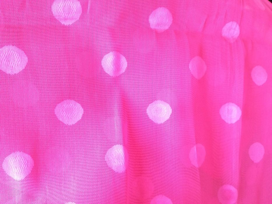 Tecido bordado organza