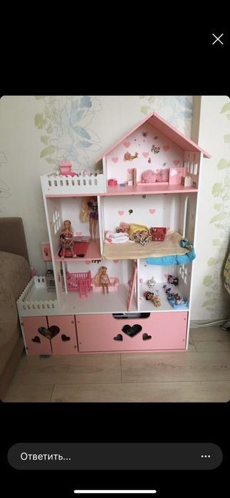Кукольный домик для Барби лол Дворец дом для кукол