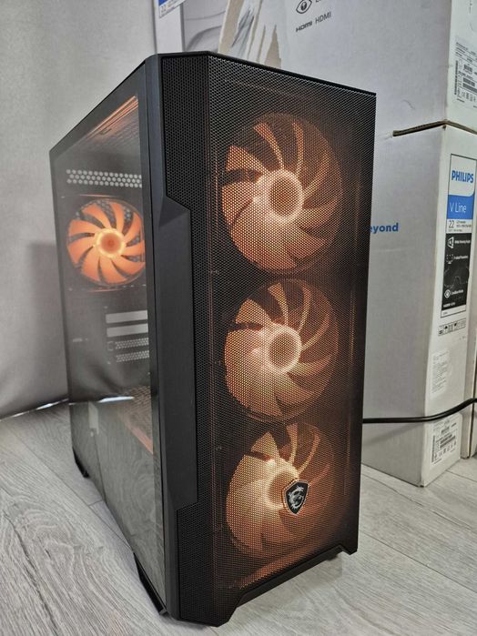ATX корпус MSI ARGB (4x120mm FAN) з класним продувом