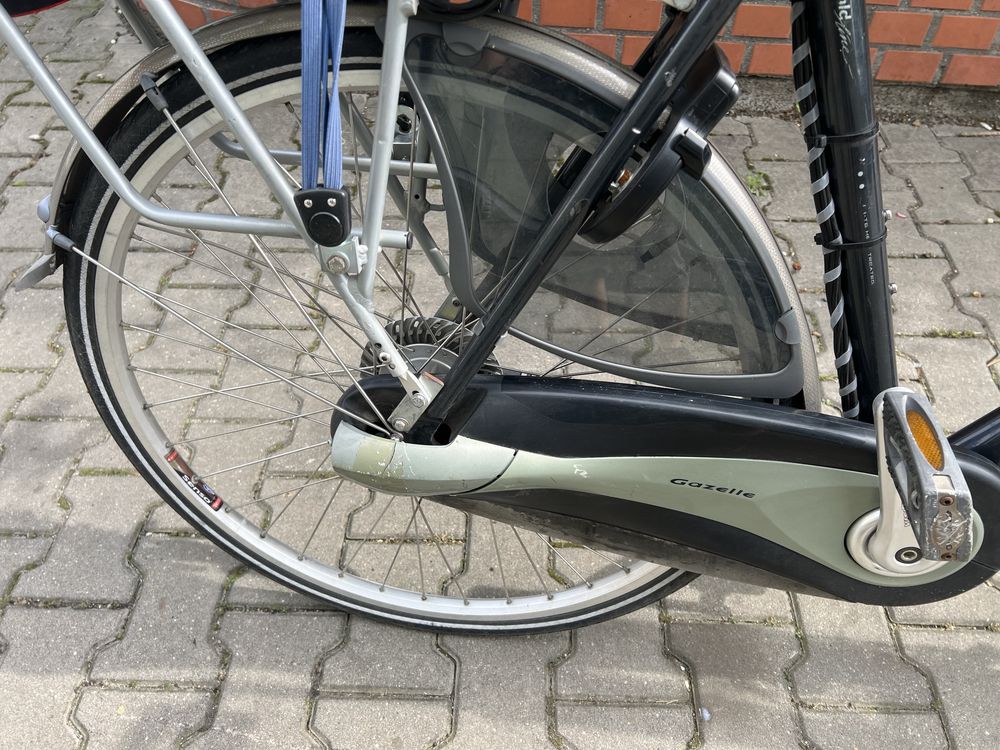 Rower elektryczny GAZELLE SAPHIR 36V z manetką, bateria do naprawy