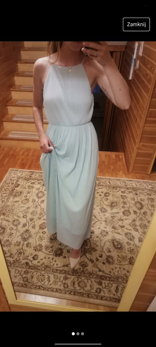 Sukienka mohito dluga 36 s  mietowa