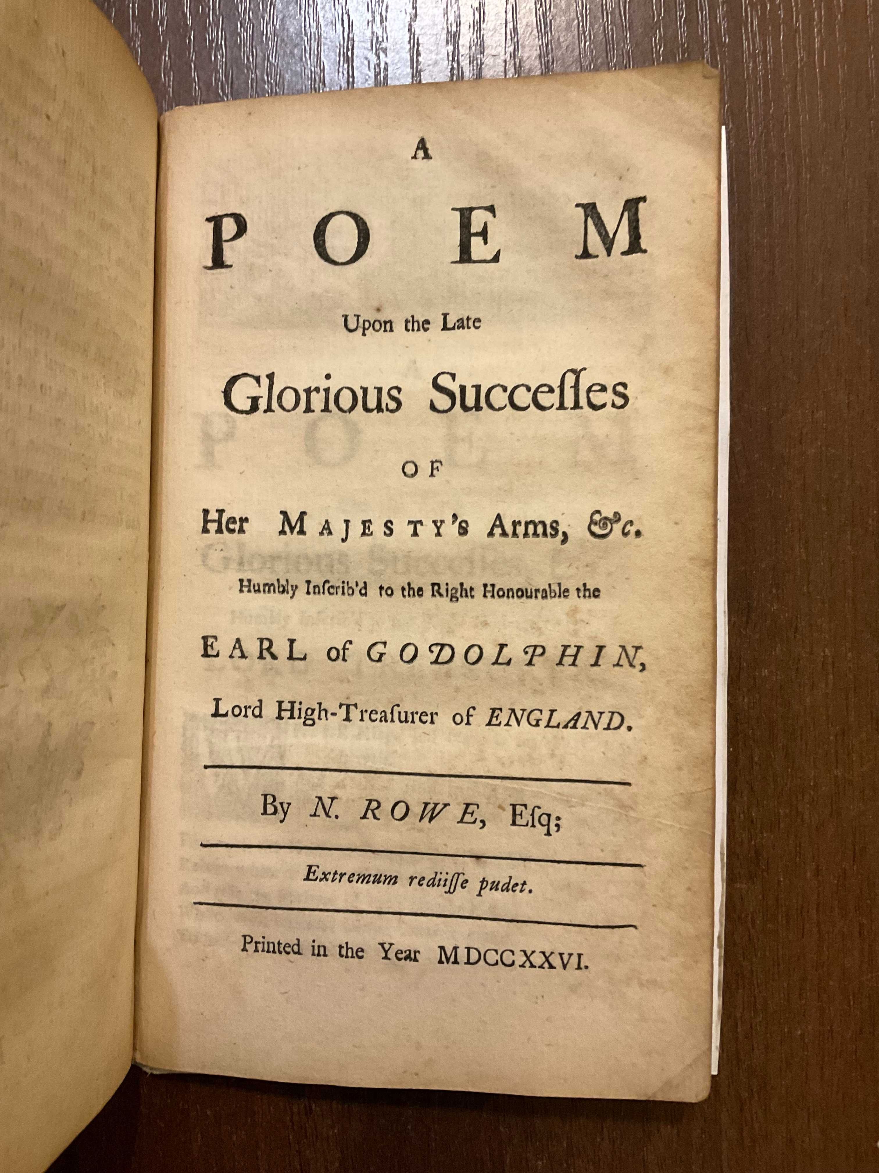 Лондон 1726 Комедія Nicholas Rowe Н. Роу Конволют Збірка Стародрук