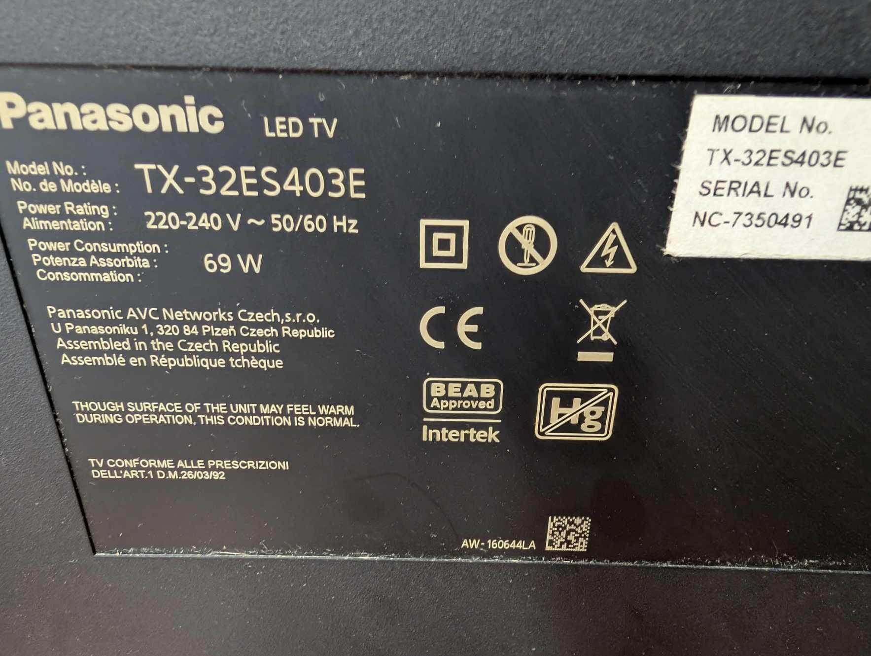 Telewizor Panasonic 32 cale TX-32ES403E LED Smart TV