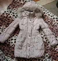 Зимняя курточка/ пуховик на девочку, р 134