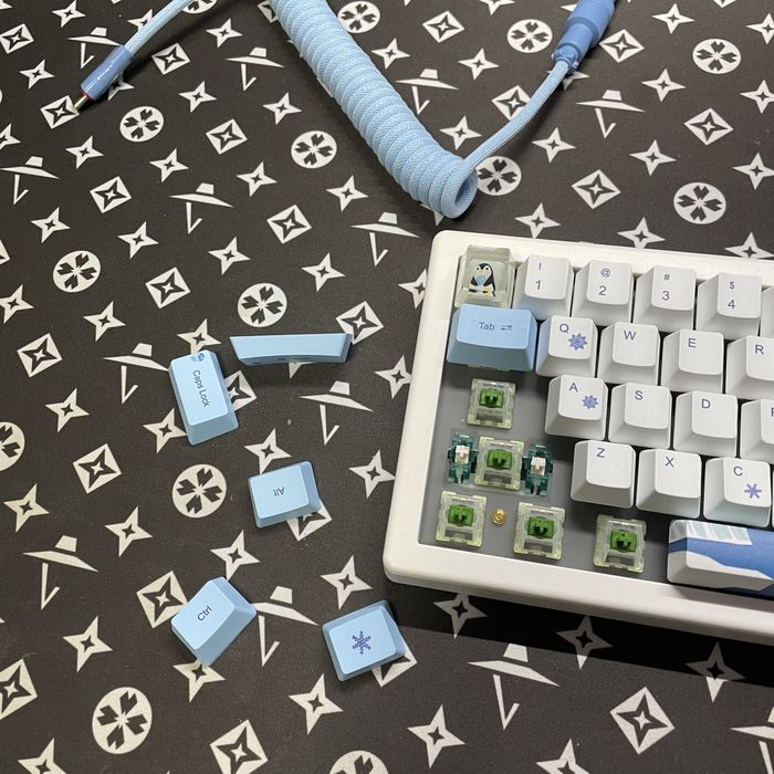 Кастомна механічна клавіатура GMK67, Matcha Green (RGB)(Hot Swap)