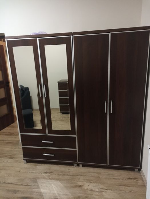 Meble Bodzio venge-  dwie komody, dwie szafy