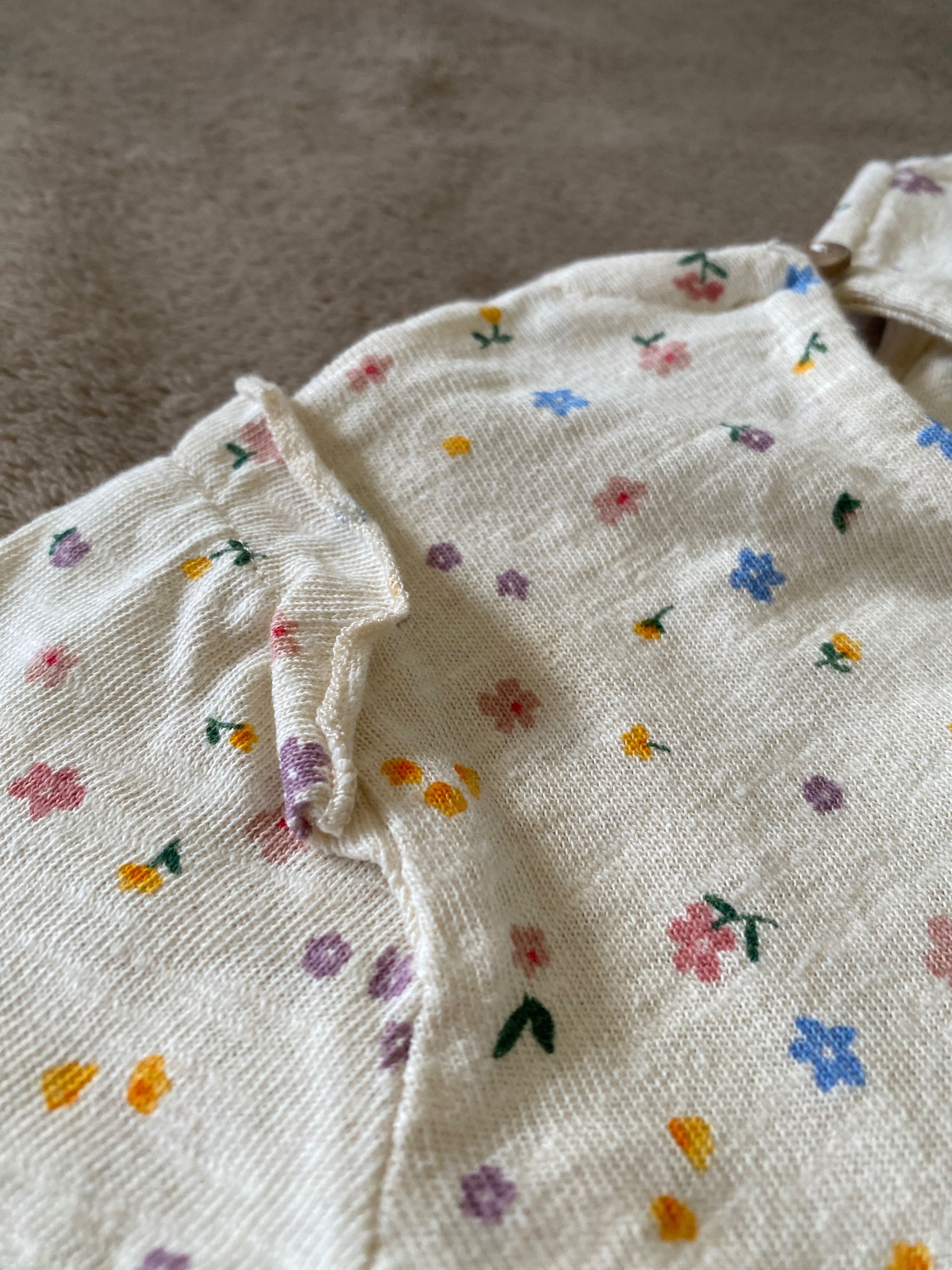 Camisola flores bebé menina