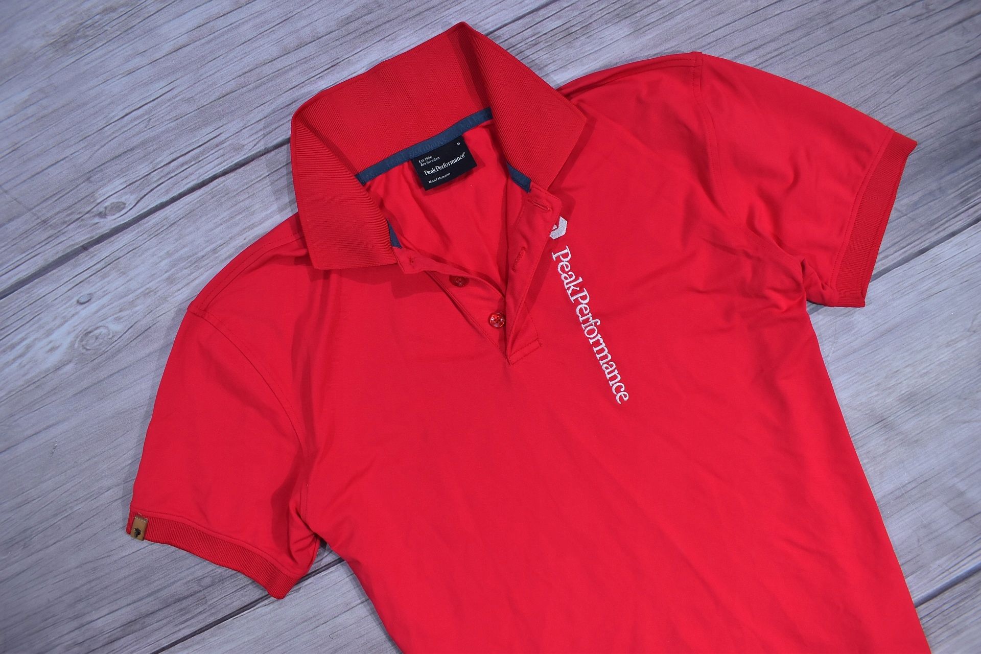 Peak Performance Logowana Koszulka Polo Stretch M