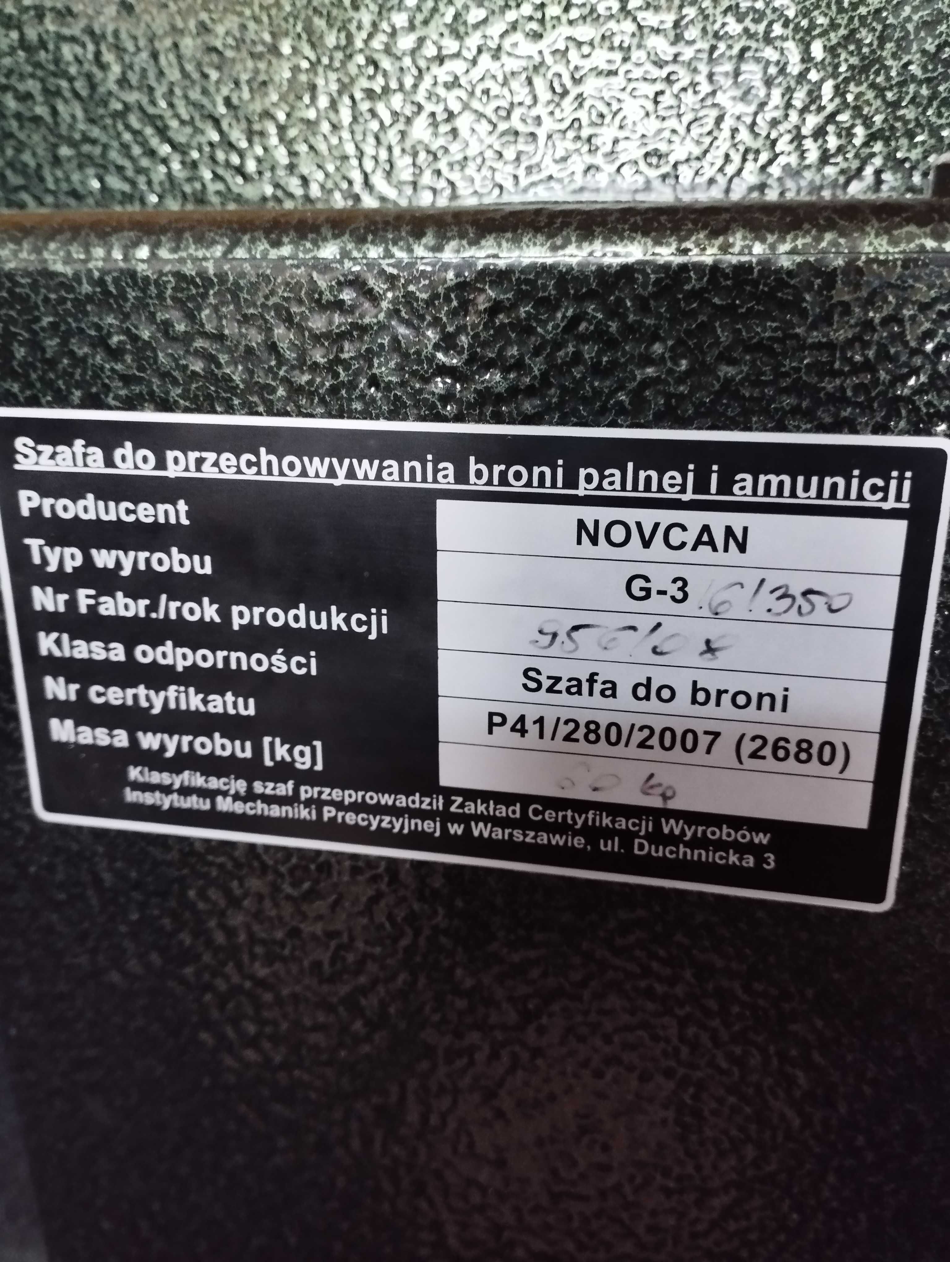 Szafa na broń NOVCAN