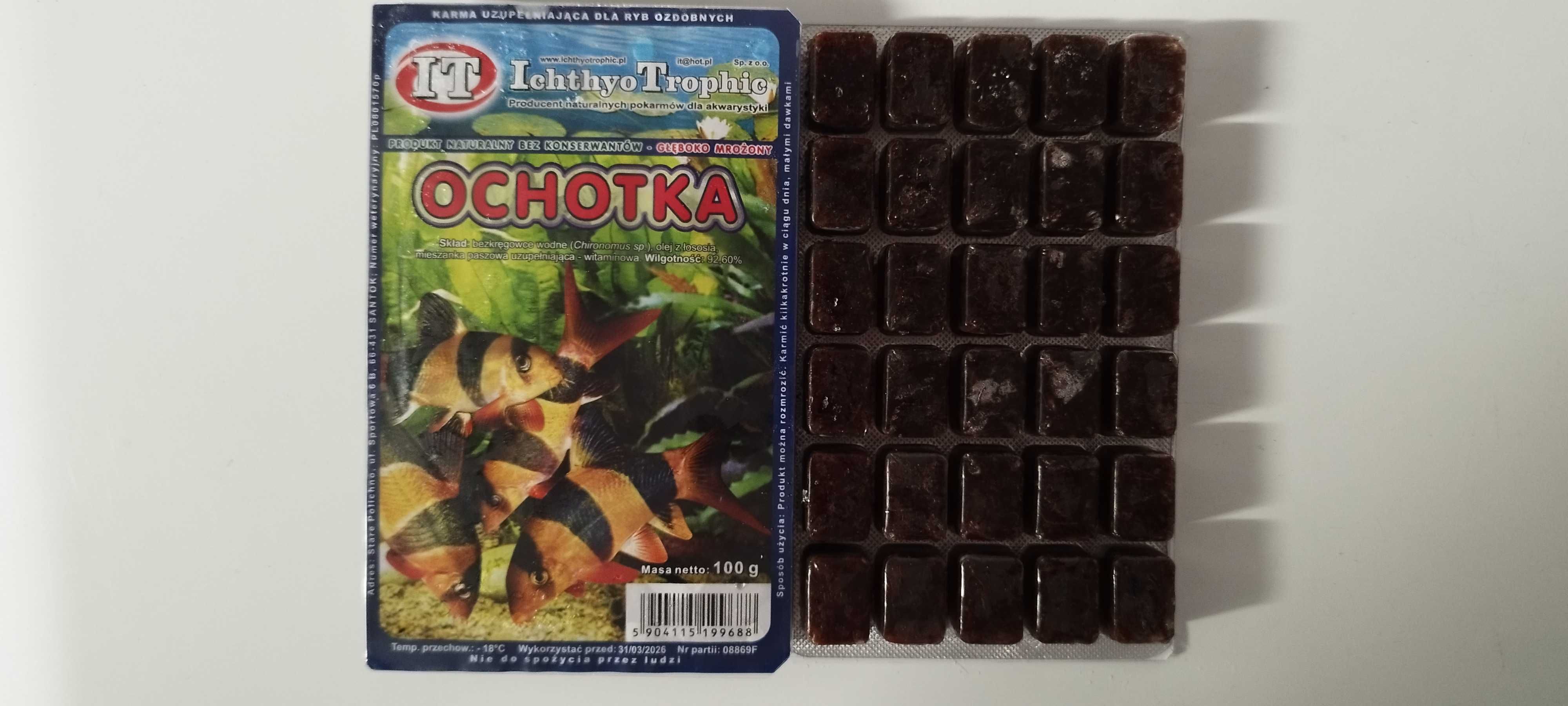 Ichthyo Trophic Pokarm Mrożony 5x100g Ochotka