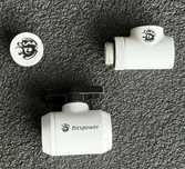 Złączka + Korek + Zawór kulkowy Bitspower white