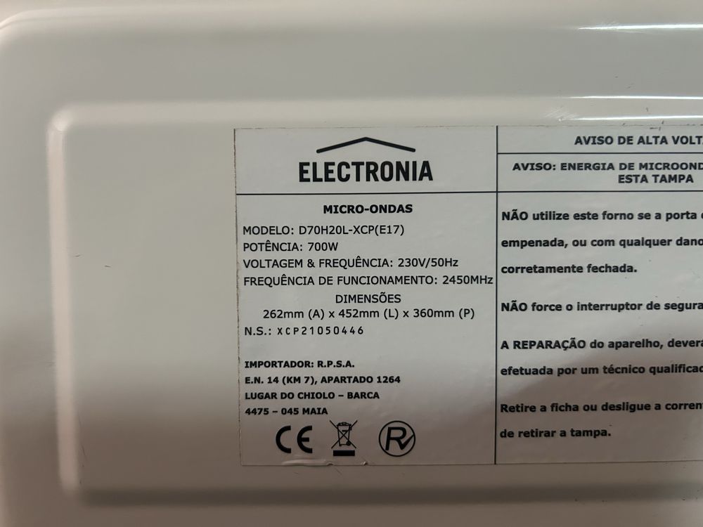 Microondas electronia