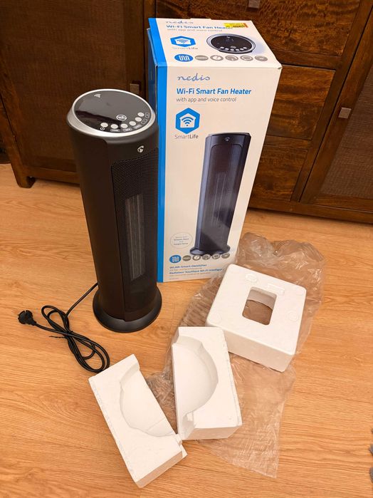 Aquecedor Wi-Fi Nedis SmartLife 2000W - Como Novo!