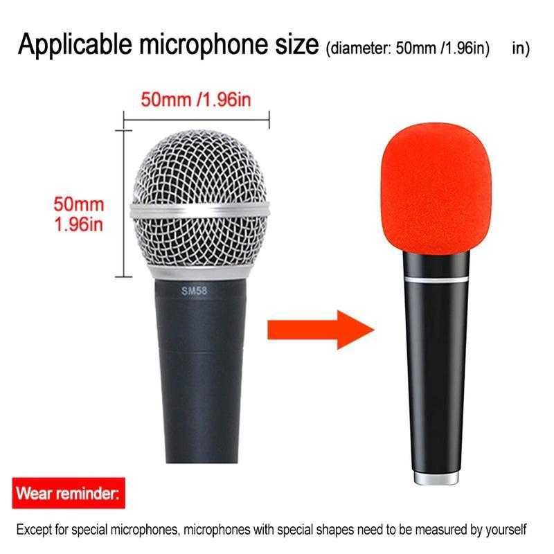 Ветрозащита поролоновый чехол насадка для студийного микрофона-2шт.