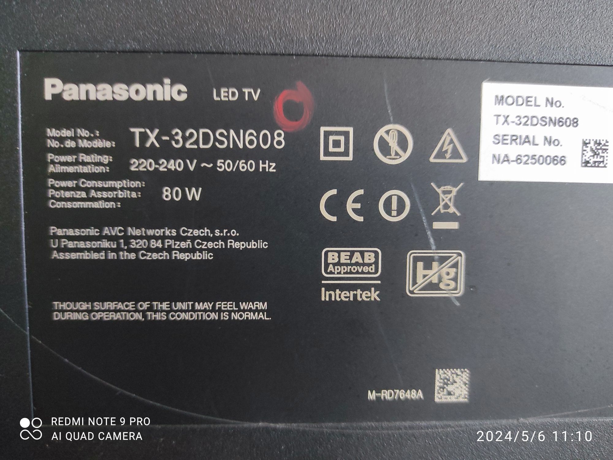 Смарт телевізор Panasonic 32