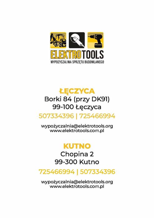 Nożyce do żywopłotu akumulatorowe lekkie WYNAJEM wypożyczenie