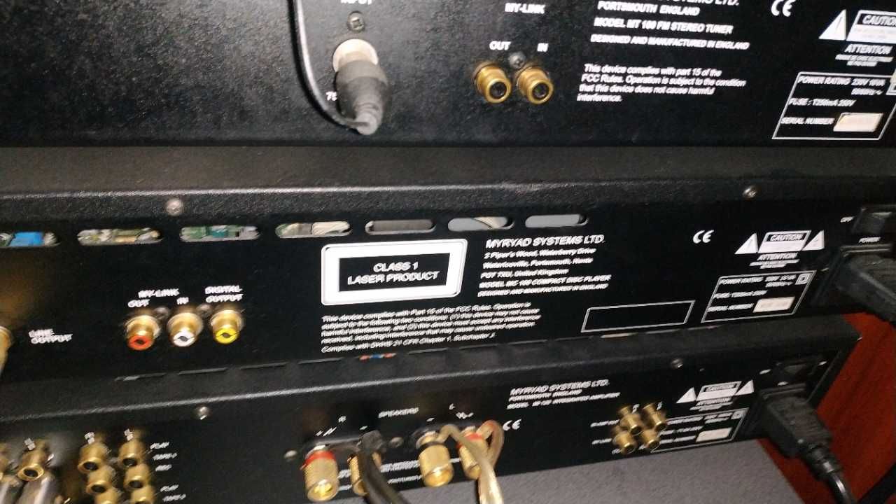 Wieża Wzmacniacz Myryad Mi120 Odtwarzacz cd MC100 tuner MT100 Piloty