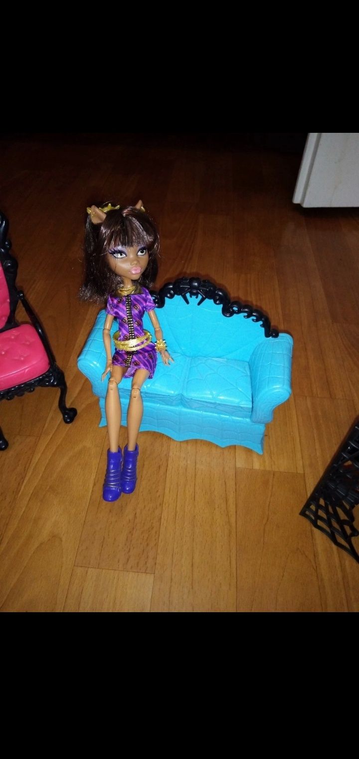 Monster High Clawdeen Wolf lalka i meble