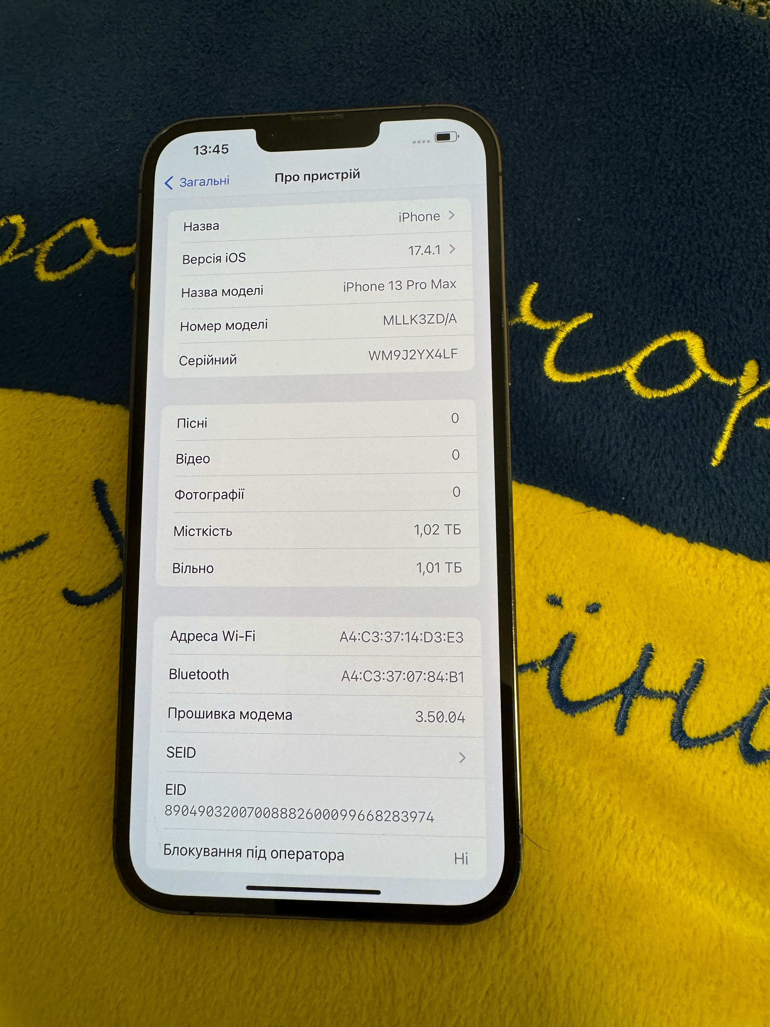 iPhone 13 Pro Max 1tb Graphite