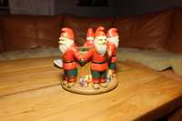 Figurki Mikołajów z pojemnikiem ceramiczne na słodycze itp