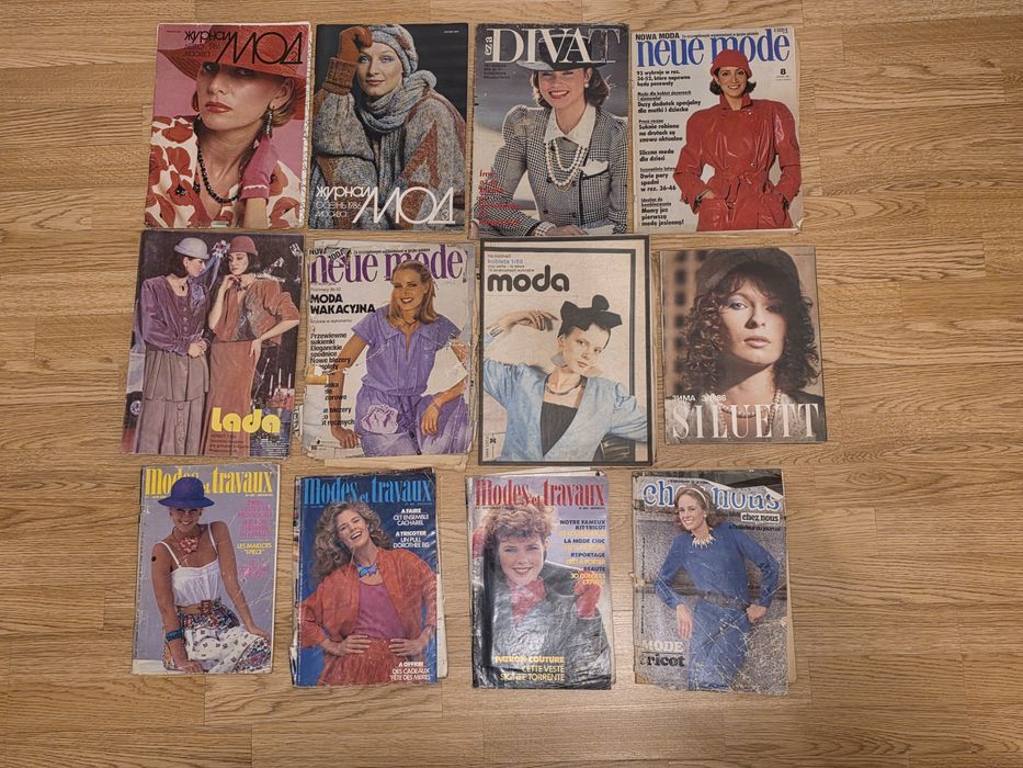 Gazety stare MODA Lada wykroje krawiectwo szycie