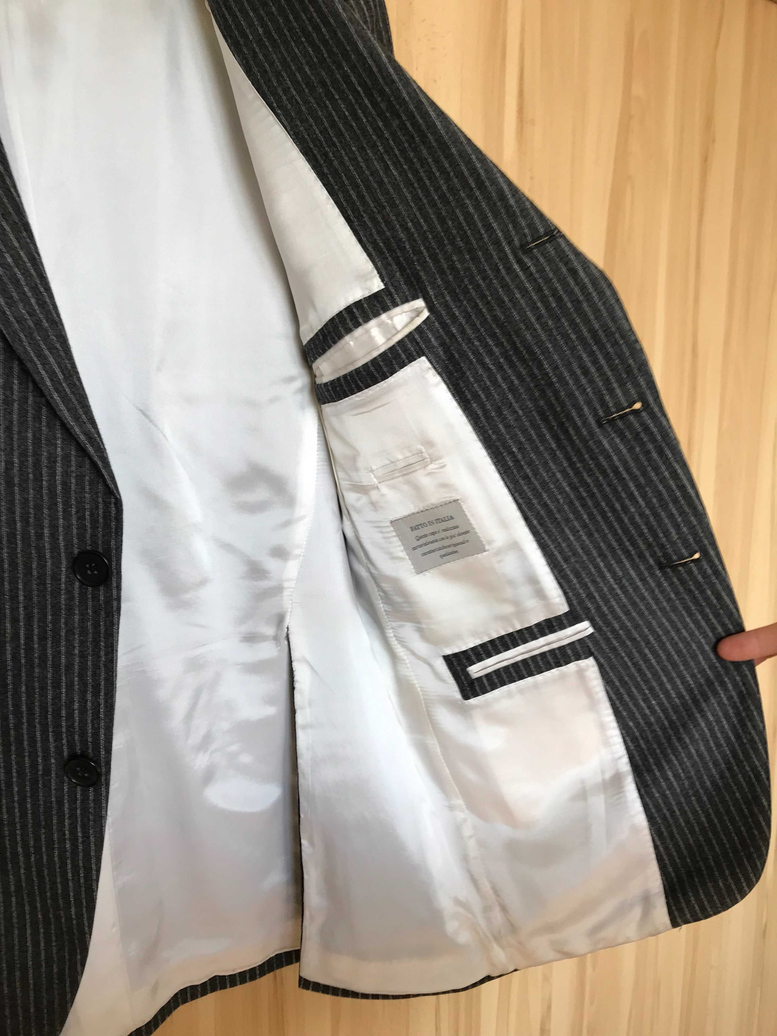 Marynarka włoska bespoke Pinstripe VBC 110'S r. 48 (M)