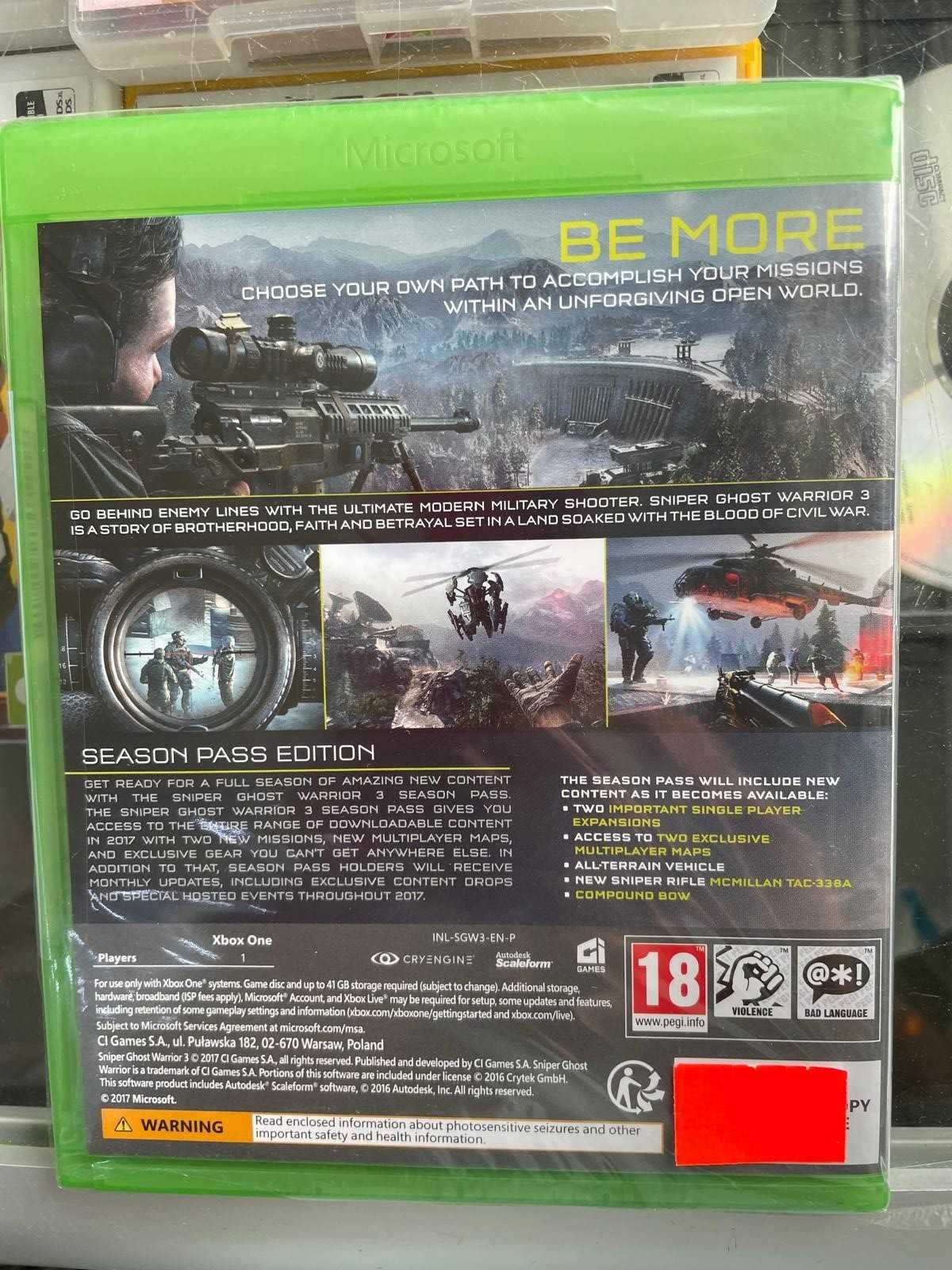 Xbox One - Sniper 3 Ghost Warrior - Sklep - Wolumen - Metro Wawrzysze