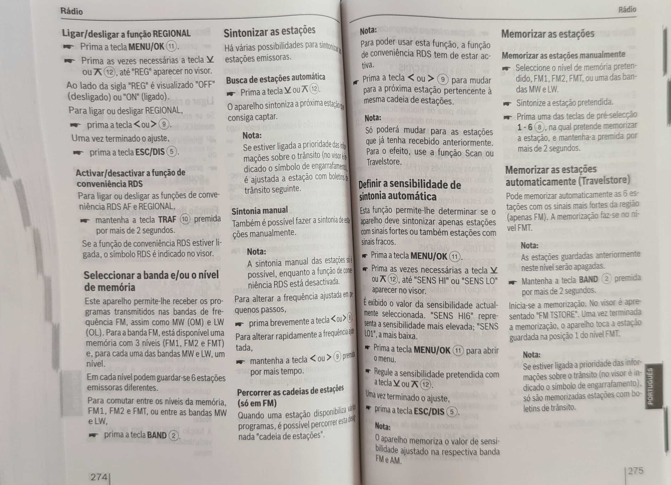 user manual instruções em livro  - AUTO-radio BLAUPUNKT Kingston MP47
