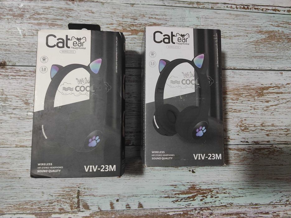 Дитячі навушники котячі вушка,безпровідні bluetooth ,є у Львові