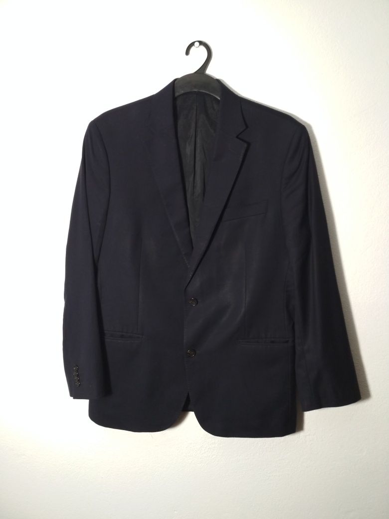 Vintage Ralph Lauren casual klasyczna granatowa marynarka L