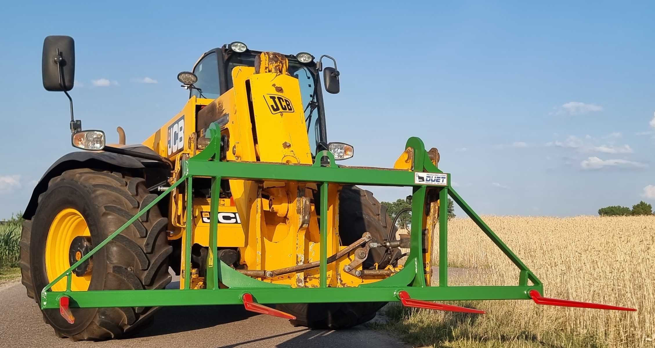 widły do slomy bel snopków balotów kiszonki manitou merlo jcb claas