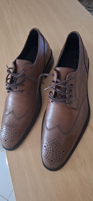 Sapatos Homem Tam41 Camel como NOVOS usados 1 vez