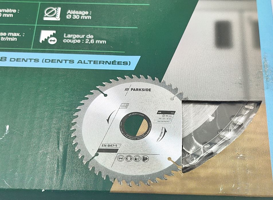 Parkside tarcza do piły tarczowe 160mm 48 zębów