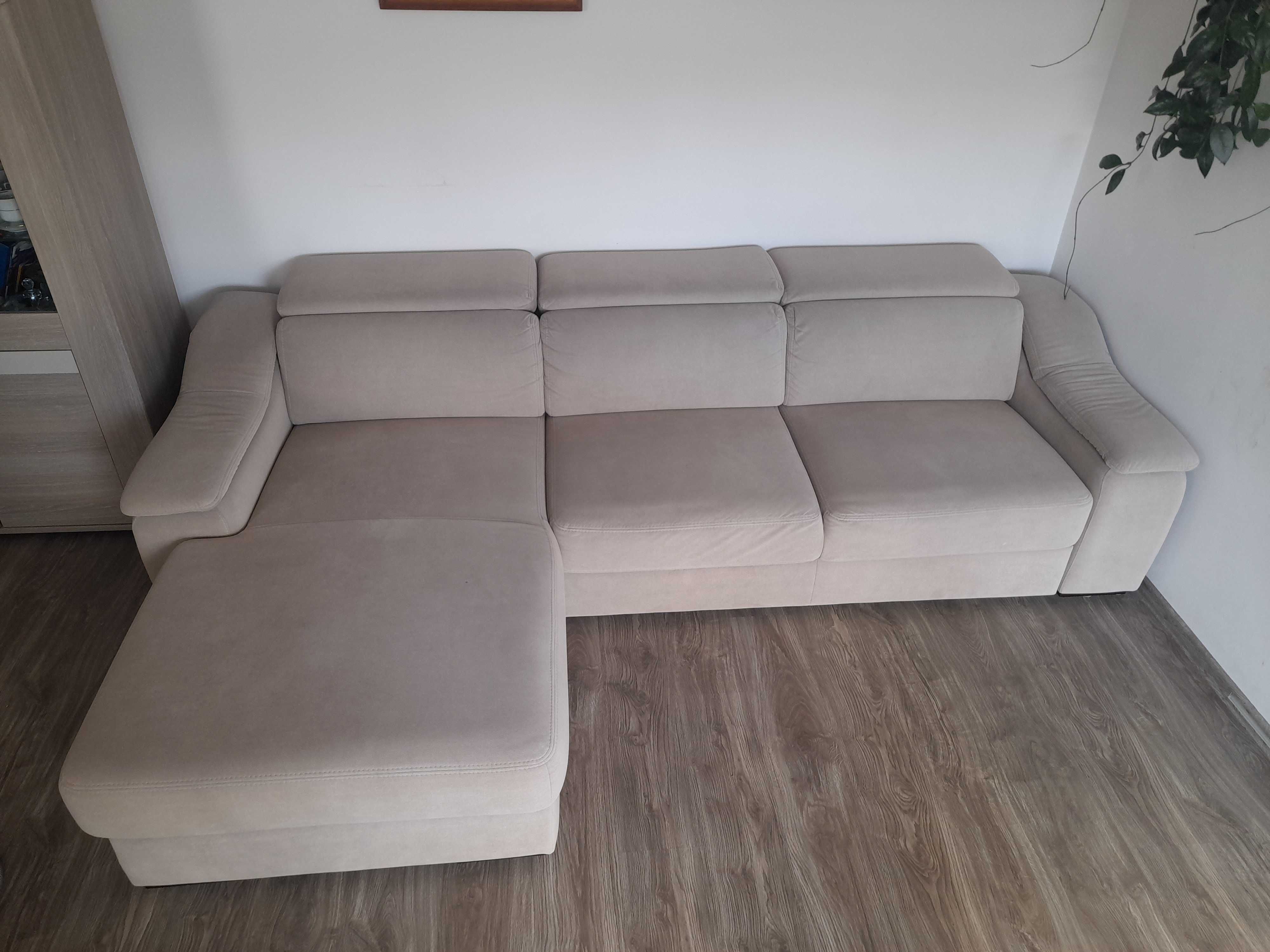Narożnik 280 cm - materiał Aquaclean