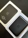 Apple leather wallet magsafe czarny