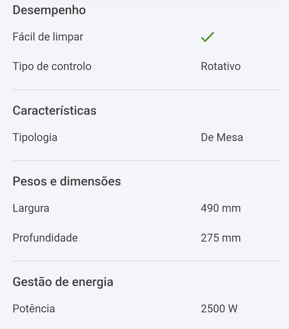 Grelhador Orbegozo TBC3500
