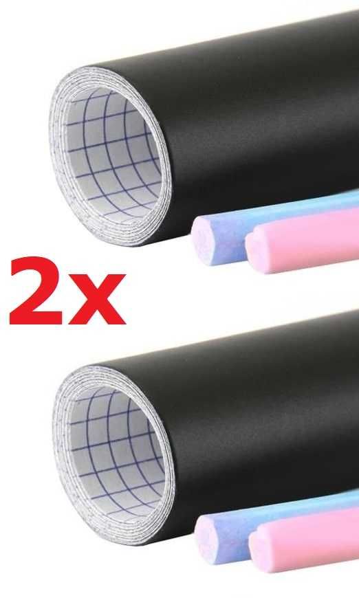 2 x Samoprzylepna tablica kredowa 45x200 tapeta Kreda * Video-Play