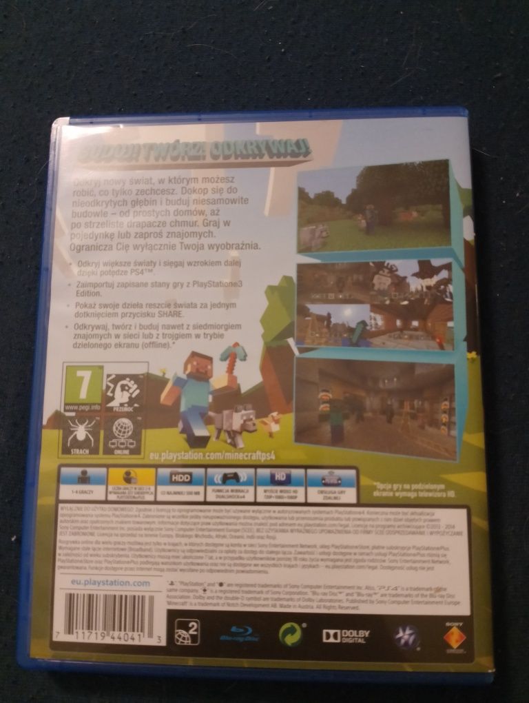 Mincraft na ps 4