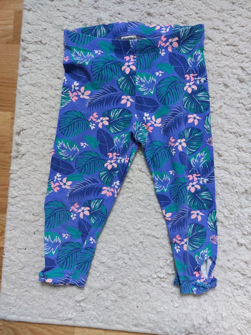 Legginsy dziewczęce 3/4 i książka